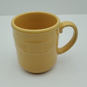 Longaberger Pottery Woven Traditions Butternut Mug Discounted Yellow Gold Mug